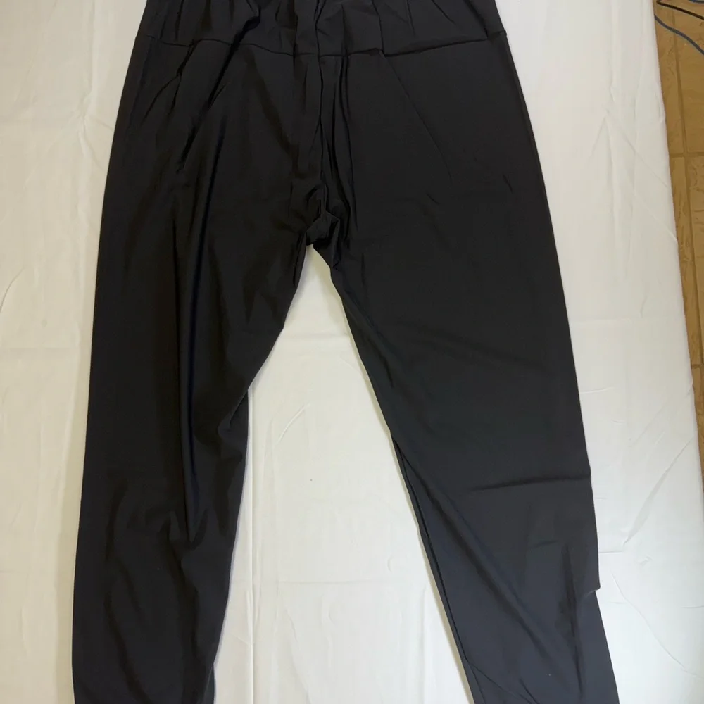Men’s Dri-Fit Jogger Black Pants - Size L Elastic Waist - Picture 7 of 8